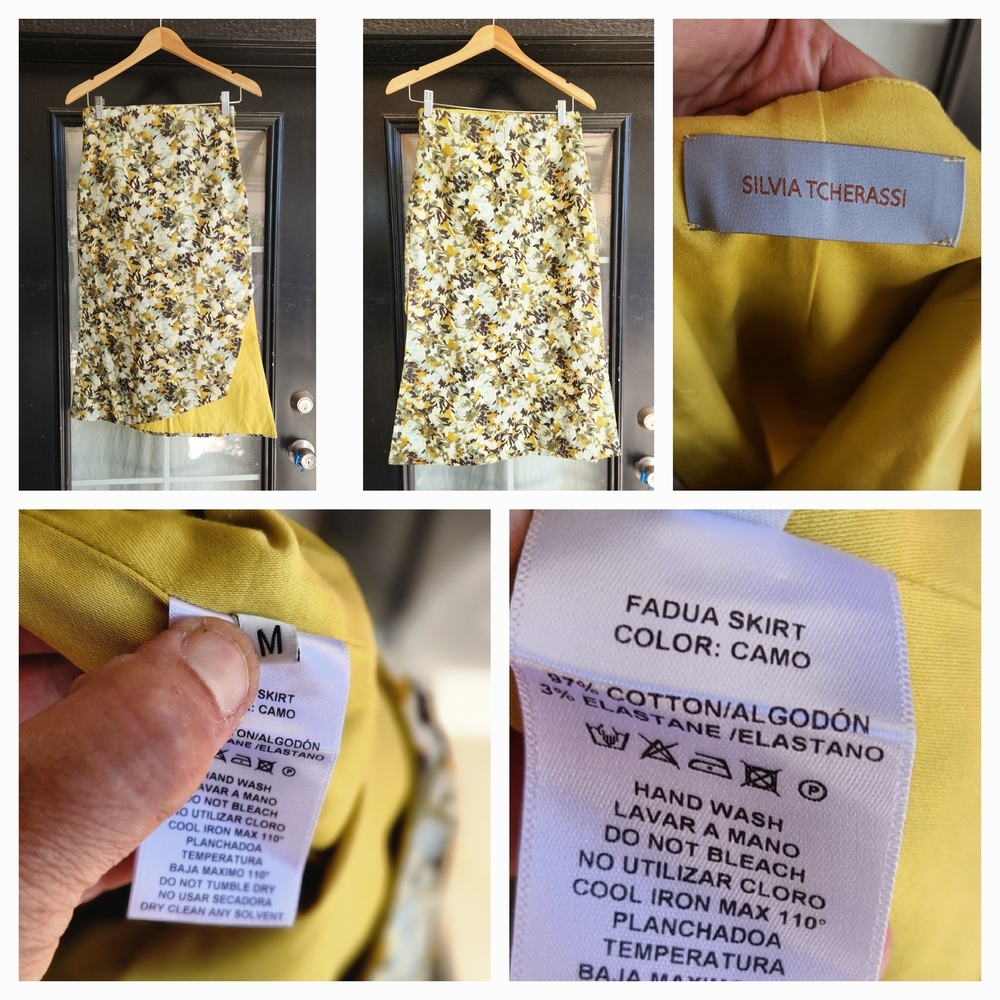 Silvia Tcherassi Yellow Floral Skirt - Picture 2 of 2